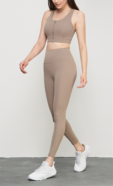 Leggings High Caist Butt Lift Yoga Pants nua sentimento de ginástica de ginástica esportes de esportes de corrida ativa desgaste ativo