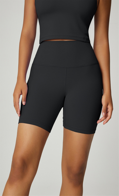 High Stretch Workout Fitness academia de ginásios sólidos mulheres shorts de ioga
