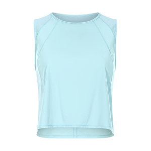 Logotipo personalizado Summer Senhoras de algodão spandex Breathable Tampo Tampo Tampa Execução Ginásse Singlets OEM Serviço OEM