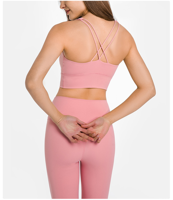  Suor Wicking compressão ioga zip na frente Bra esportivo para mulheres