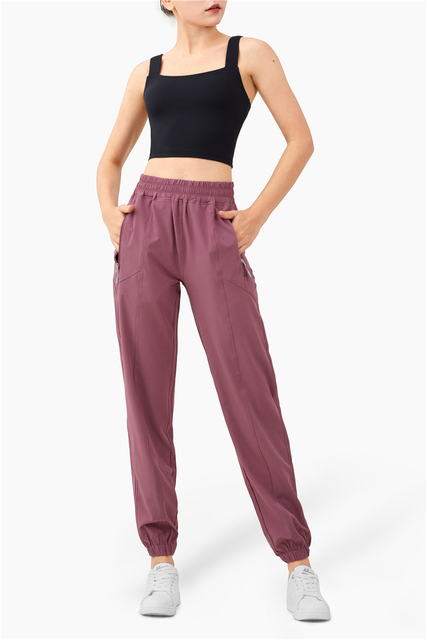Calças de fitness de cintura alta Leggings casuais soltos mulheres