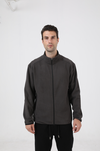 Projeta Micro Polar Fleece Jacket Winter Outdoor Atividades com zíper completo aquecendo jaquetas de lã com logotipo personalizado