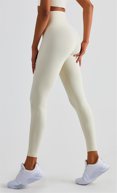Costura spandex women / forma cortada alta cintura ginástica leggings de ioga para mulheres