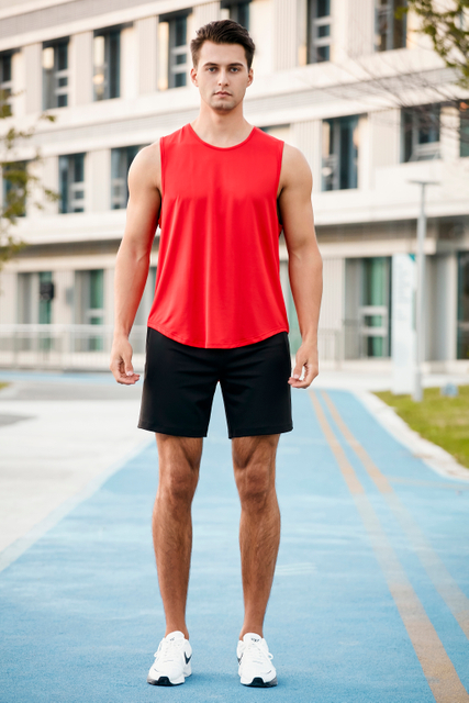 LOGO LOGO PRIMENTO DE PRIMEIRA DE FITNESS DE FITNESS Sporty Sporty Stringer Man Sleeseless Tops