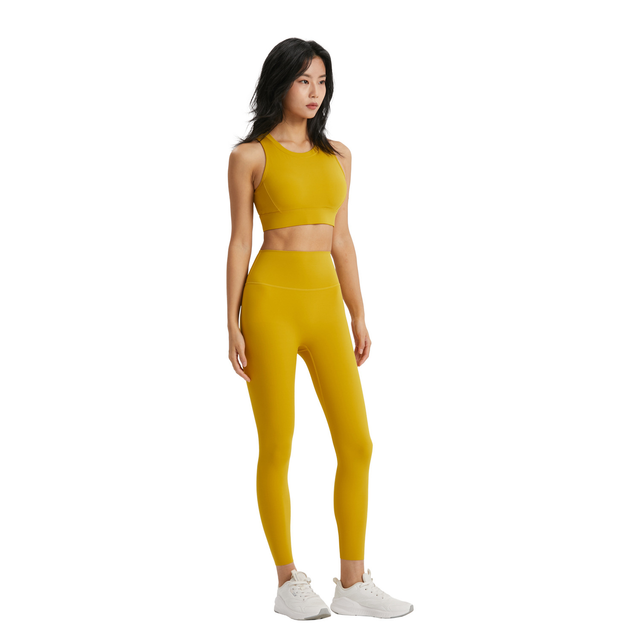  OUT Sports Bra High Caisting Leggings Gym Workout Wear Fitness Yoga Set para mulheres