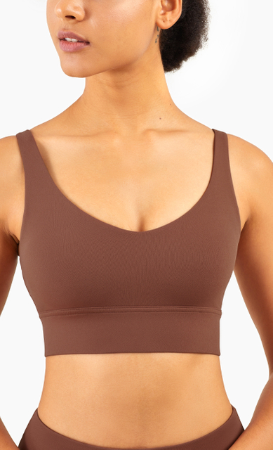  Mulheres Yoga Crop Top Custom de alto impacto Sports Bra